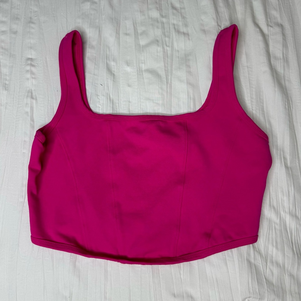 NEW Altar’d State Pink Corset Crop Top (#T11805) (Size: S)